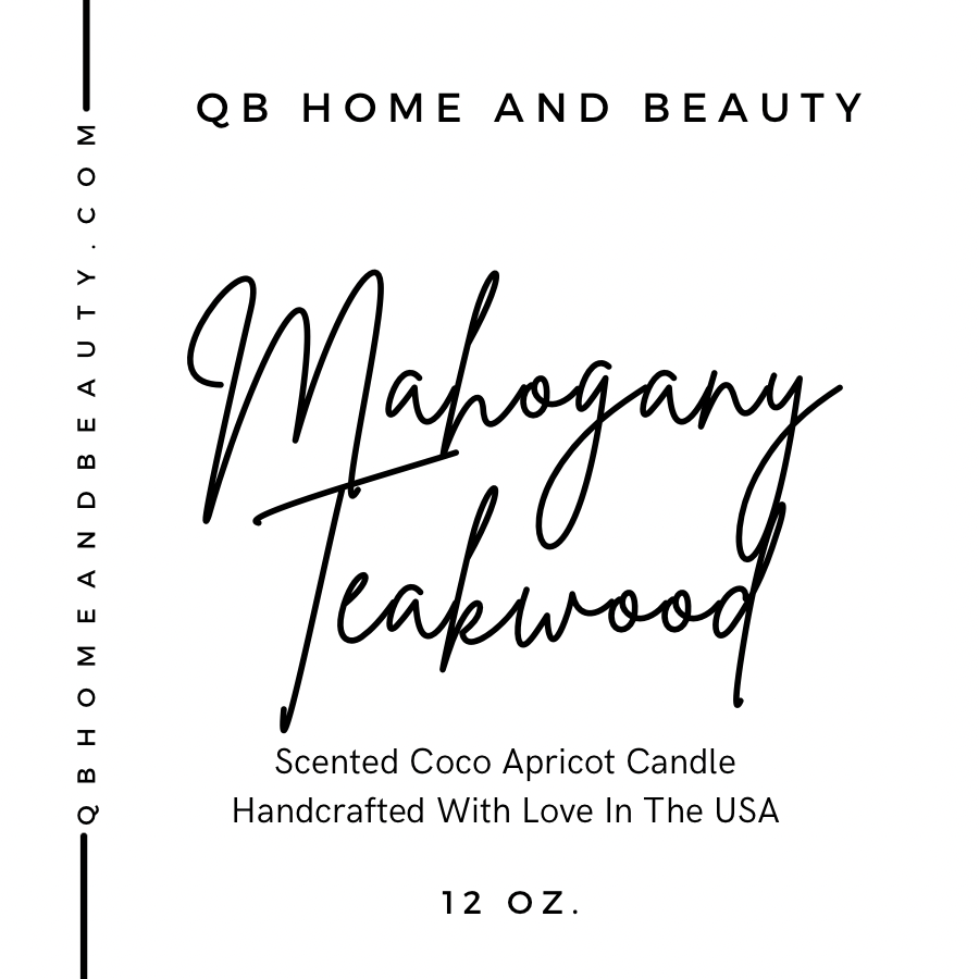 Mahogany Teakwood Candle - QB HOME AND BEAUTY